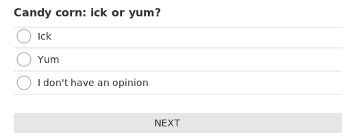 Candy corn: ick or yum?