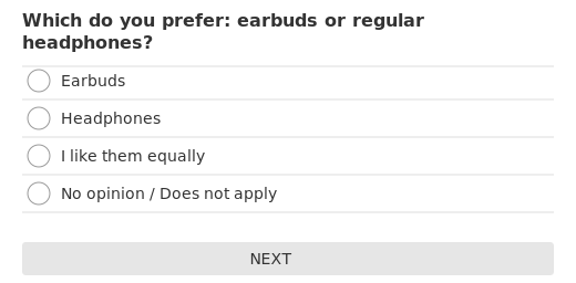 Which do you prefer: earbuds or regular headphones?