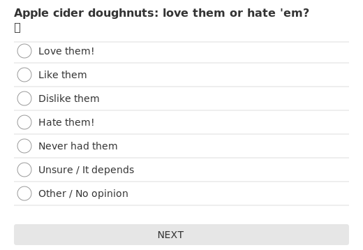 Apple cider doughnuts: love them or hate 'em? 🍩