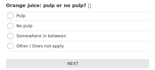 Orange juice: pulp or no pulp? 🍊