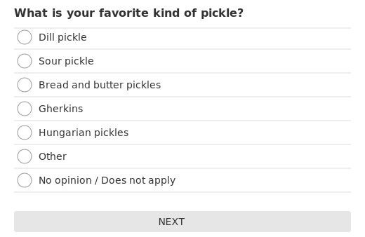 What is your favorite kind of pickle?
